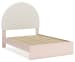 Wistenpine - Blush - Full Upholstered Panel Bed