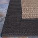 Couristan Recife Checkered Field Cocoa/Black Room Scene
