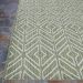 Couristan Recife Cabana Tile Sage Leaf/Ivory Room Scene