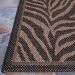 Couristan Recife Zebra Black/Cocoa Room Scene