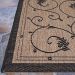 Couristan Recife Veranda Cocoa/Black 3'9" x 5'5" Room Scene