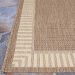 Couristan Recife Wicker Stitch Cocoa/Natural Room Scene