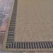 Couristan Recife Wicker Stitch Cocoa/Black Room Scene