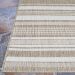 Couristan Recife Gazebo Stripe Champ/Taupe Room Scene