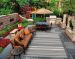 Couristan Recife Gazebo Stripe Champ/Grey Room Scene