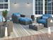 Couristan Recife Gazebo Stripe Sage Leaf/Ivory Room Scene