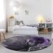 Addison Rugs Chantille Purple 8'0" x 8'0" Round Room Scene
