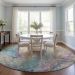 Addison Rugs Chantille Blue 8'0" x 8'0" Round Room Scene