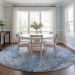 Addison Rugs Chantille Navy 8'0" x 8'0" Round Room Scene