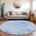 Addison Rugs Chantille Blue 8'0" x 8'0" Round Room Scene
