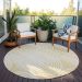 Addison Rugs Chantille Gold 8'0" x 8'0" Round Room Scene