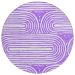 Addison Rugs Chantille Purple 8'0" x 8'0" Round Collection