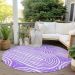 Addison Rugs Chantille Purple 8'0" x 8'0" Round Room Scene