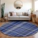 Addison Rugs Chantille Navy 8'0" x 8'0" Round Room Scene