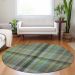Addison Rugs Chantille Green 8'0" x 8'0" Round Room Scene
