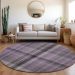 Addison Rugs Chantille Purple 8'0" x 8'0" Round Room Scene