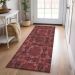 Addison Rugs Chantille Burgundy 2'3" x 7'6" Runner Room Scene
