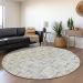Addison Rugs Chantille Ivory 8'0" x 8'0" Round Room Scene