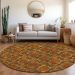 Addison Rugs Chantille Paprika 8'0" x 8'0" Round Room Scene