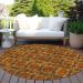 Addison Rugs Chantille Paprika 8'0" x 8'0" Round Room Scene
