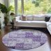 Addison Rugs Chantille Purple 8'0" x 8'0" Round Room Scene