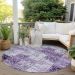Addison Rugs Chantille Purple 8'0" x 8'0" Round Room Scene