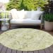 Addison Rugs Chantille Aloe 8'0" x 8'0" Round Room Scene