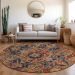 Addison Rugs Chantille Paprika 8'0" x 8'0" Round Room Scene