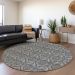 Addison Rugs Chantille Gray 8'0" x 8'0" Round Room Scene