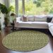 Addison Rugs Chantille Green 8'0" x 8'0" Round Room Scene