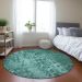 Addison Rugs Chantille Teal 8'0" x 8'0" Round Room Scene