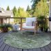Addison Rugs Chantille Aloe 8'0" x 8'0" Round Room Scene