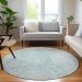 Addison Rugs Chantille Aqua 8'0" x 8'0" Round Room Scene