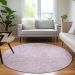 Addison Rugs Chantille Pink 8'0" x 8'0" Round Room Scene