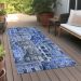 Addison Rugs Chantille Blue 2'3" x 7'6" Runner Room Scene