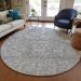 Addison Rugs Chantille Gray 8'0" x 8'0" Round Room Scene