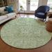 Addison Rugs Chantille Green 8'0" x 8'0" Round Room Scene