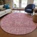 Addison Rugs Chantille Pink 8'0" x 8'0" Round Room Scene