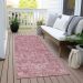Addison Rugs Chantille Pink 2'3" x 7'6" Runner Room Scene