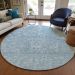 Addison Rugs Chantille Sky 8'0" x 8'0" Round Room Scene