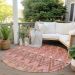 Addison Rugs Chantille Pink 8'0" x 8'0" Round Room Scene