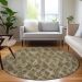Addison Rugs Chantille Mocha 8'0" x 8'0" Round Room Scene