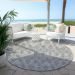 Addison Rugs Chantille Silver 8'0" x 8'0" Round Room Scene