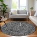 Addison Rugs Chantille Gray 8'0" x 8'0" Round Room Scene