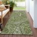 Addison Rugs Chantille Green 2'3" x 7'6" Runner Room Scene