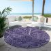 Addison Rugs Chantille Purple 8'0" x 8'0" Round Room Scene