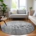 Addison Rugs Chantille Gray 8'0" x 8'0" Round Room Scene