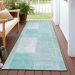 Addison Rugs Chantille Aqua 2'3" x 7'6" Runner Room Scene
