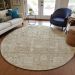 Addison Rugs Chantille Beige 8'0" x 8'0" Round Room Scene