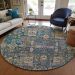 Addison Rugs Chantille Green 8'0" x 8'0" Round Room Scene